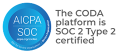 The CODA platform is SOC 2 Type 2 certified